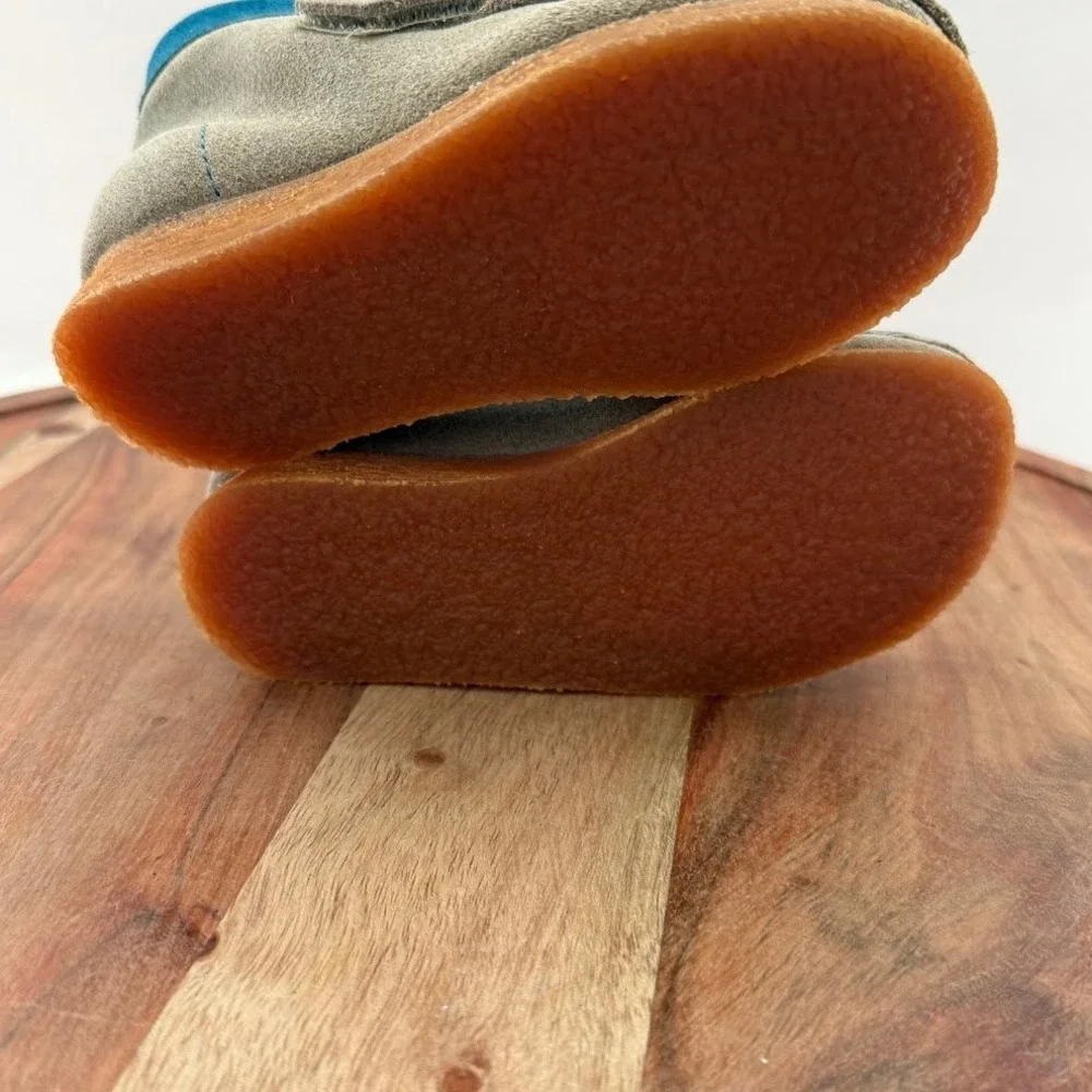 Clarks‎ Originals Wallabee Boot Toddler 6.5W Sand Combi Suede Teal 261681267060